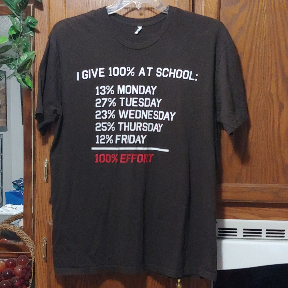 XL brown t-shirt